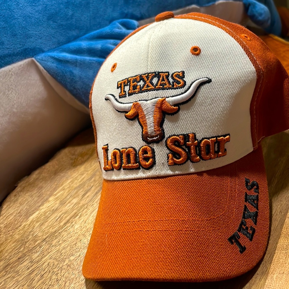 Texas Lone Star Hat one size fits most velcro back adjustable unisex vintage
